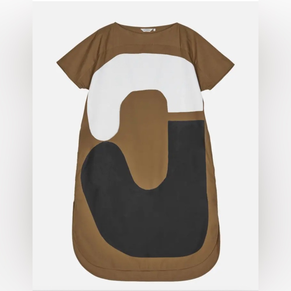 Marimekko Aagot Le Sacre De La Terre Cotton poplin dress M